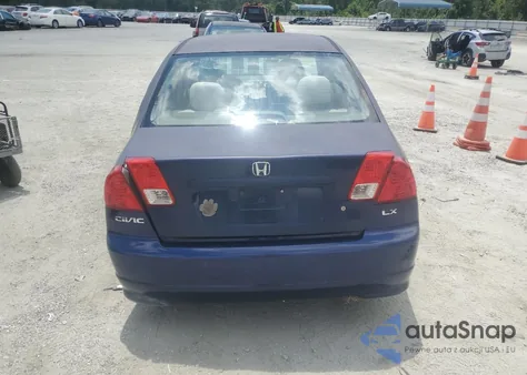 2005 Honda Civic Lx z USA, uszkodzony, nr VIN 2HGES16585H510089